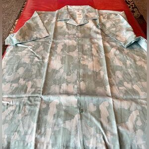 Men's Mode of One Light Blue Patterned button down shirt size XXL